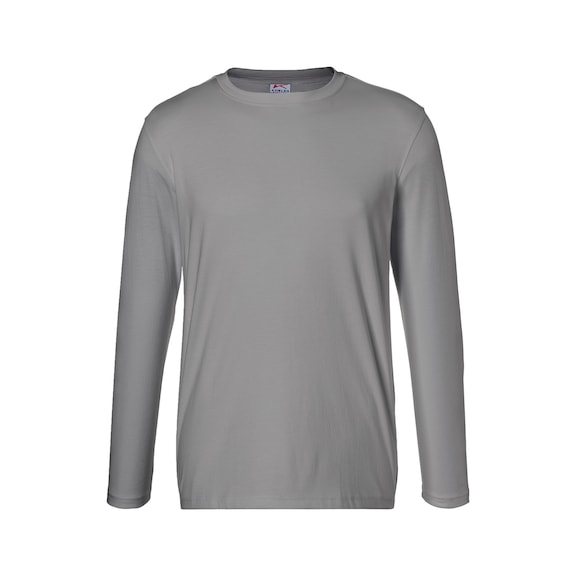 K&Uuml;BLER Medium grey long-sleeved top, size 4XL 5025 6240-95-4XL - SHIRTS Long-sleeved T-shirt