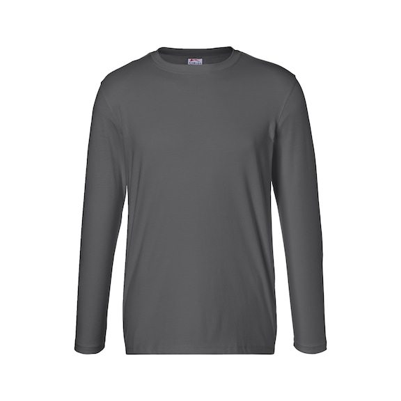 K&Uuml;BLER Long-sleeved top, anthracite, size 4XL 5025 6240-97-4XL - SHIRTS Long-sleeved T-shirt