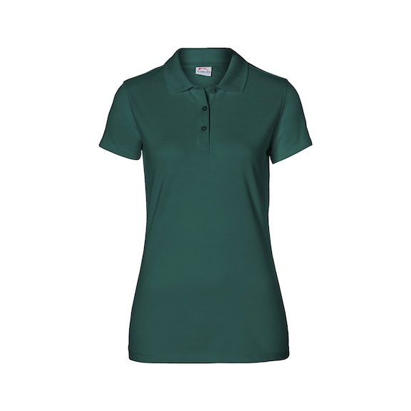 K&Uuml;BLER Women’s polo shirt, moss green, size XS 5026 6239-65-XS - SHIRTS Women’s polo shirt