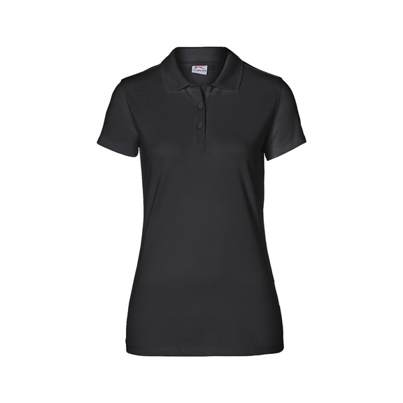 K&Uuml;BLER Women’s black polo shirt, size 4XL 5026 6239-99-4XL - SHIRTS Women’s polo shirt
