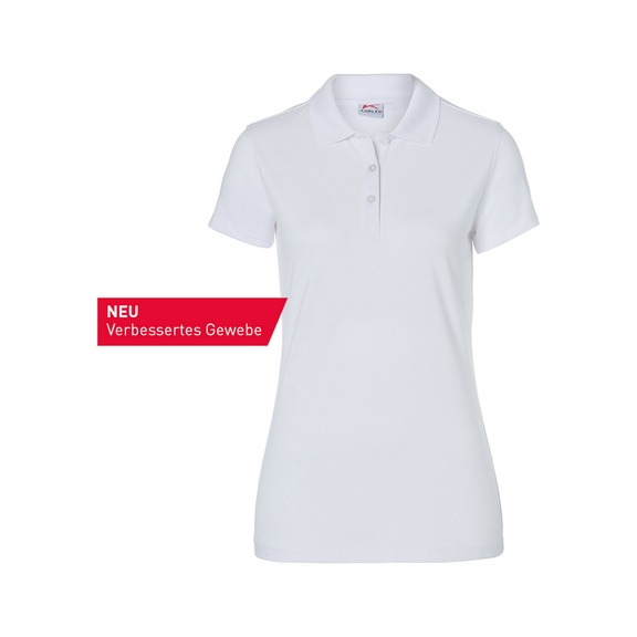 K&Uuml;BLER Women’s white polo shirt, size 4XL 5026 6300-10-4XL - SHIRTS Women’s polo shirt