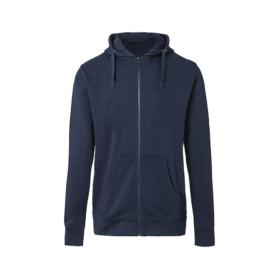 K&Uuml;BLER SHIRTS Hooded sweatshirt jacket, dark blue, size L 5236 6406-48-L - SHIRTS Hooded sweatshirt