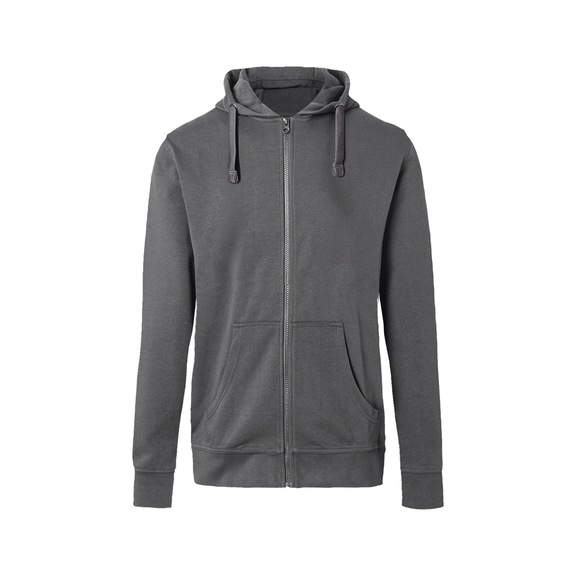 K&Uuml;BLER SHIRTS Hooded sweatshirt jacket, anthracite, size XXL 5236 6406-97-XXL - SHIRTS Hooded sweatshirt