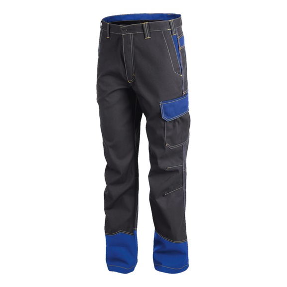 K&Uuml;BLER SAFETY 6 Trousers PPE 3 charcoal grey/cobalt blue Size 24 2781 8413-9746-24 - SAFETY 6 Trousers PPE 3