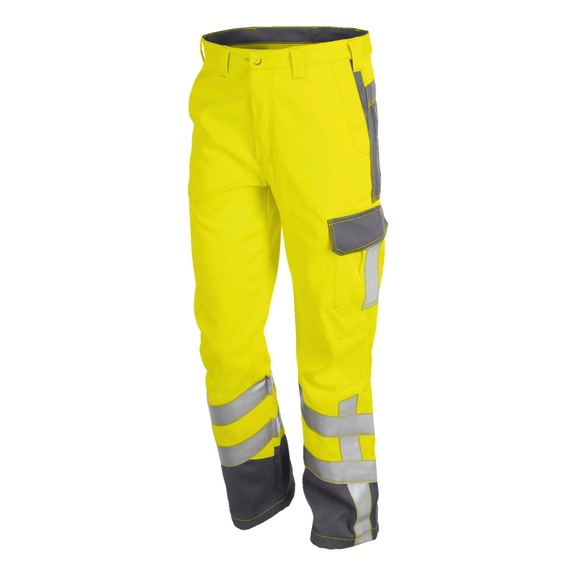 K&Uuml;BLER 7 Hose PSA 3 warngelb/anthrazit Gr&ouml;&szlig;e 98 2781 8420-3497-98 - SAFETY 7 Hose PSA 3