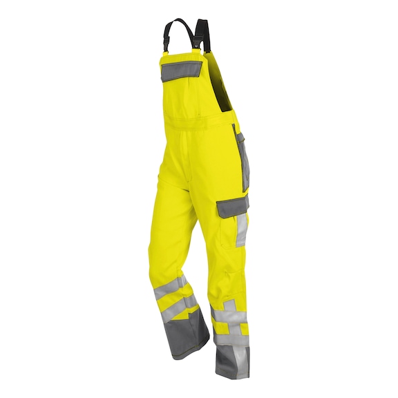 K&Uuml;BLER 7 Latzhose PSA 3 warngelb/anthrazit Gr&ouml;&szlig;e 44 3780 8420-3497-44 - SAFETY 7 Latzhose PSA 3