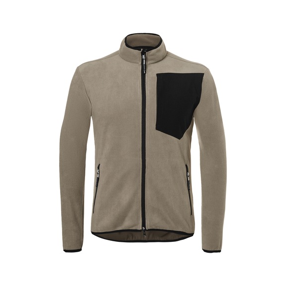 K&Uuml;BLER Fleecejacke sandbraun/schwarz Gr&ouml;&szlig;e S 1254 6201-2599-S - Fleecejacke