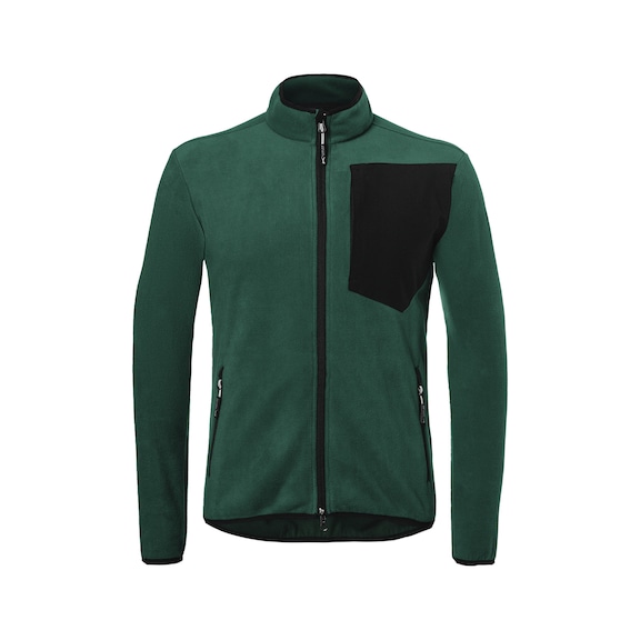 K&Uuml;BLER Fleecejacke moosgr&uuml;n/schwarz Gr&ouml;&szlig;e M 1254 6201-6599-M - Fleecejacke