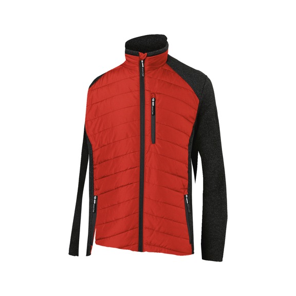 K&Uuml;BLER Hybrid jacket, medium red/dark grey, size L 1342 5201-5598-L - Hybrid Jacket