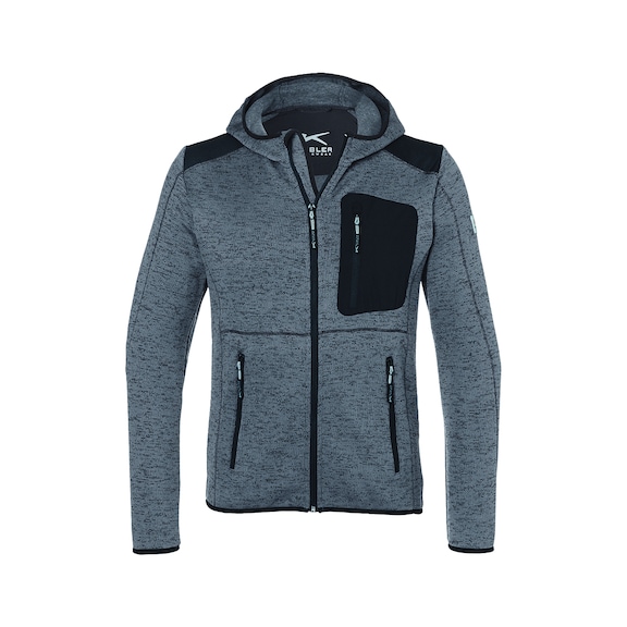 K&Uuml;BLER Light cardigan, medium grey/black, size XXL 1441 6335-9599-XXL - Light cardigan
