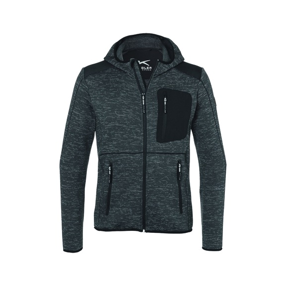 K&Uuml;BLER Light cardigan, anthracite/black, size 3XL 1441 6335-9799-3XL - Light cardigan