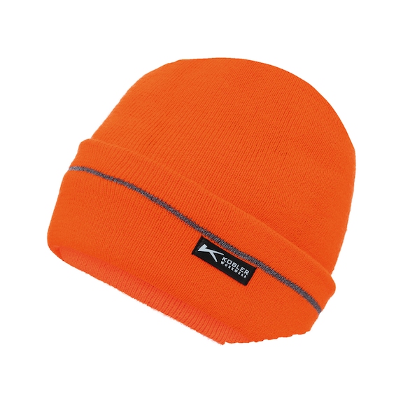 K&Uuml;BLER Strickm&uuml;tze warnorange Gr&ouml;&szlig;e ST 8206 2102-37-ST - Strickm&uuml;tze