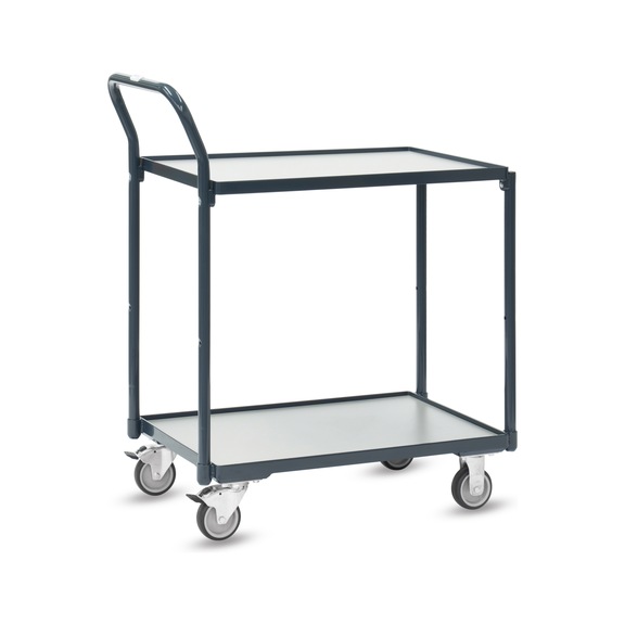 FETRA Compact Basic table trolley 740 x 480 mm total load capacity 200 kg 2 loading surfaces - Basic table trolley