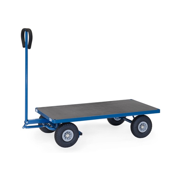 FETRA Open hand cart with platform, load capacity 450 kg, load area 1,060 x 600 mm - Open hand cart with platform and solid rubber tyres