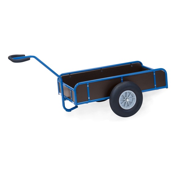 FETRA Hand cart with 4 panels, load capacity 400 kg, loading platform 1,145 x 545 mm - Hand cart with 4 panels and solid rubber tyres