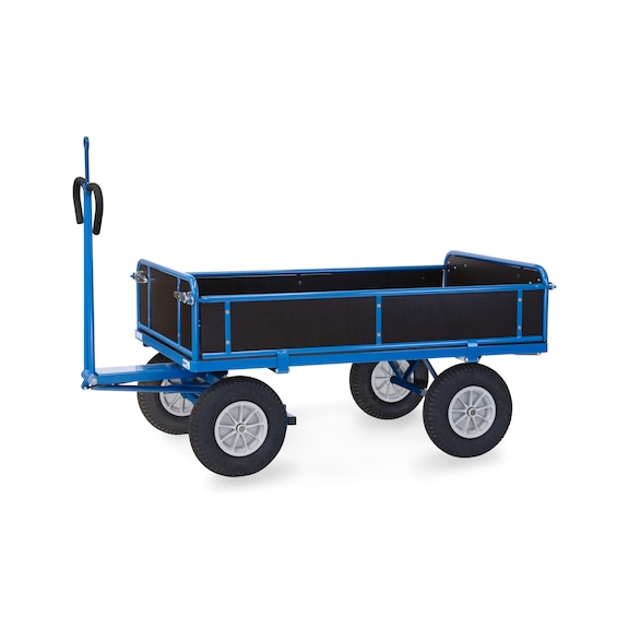 FETRA Hand cart 6455 PZ, load capacity 750 kg, load area 1,540 x 840 mm - Cărucior-platformă manual, 2 axe