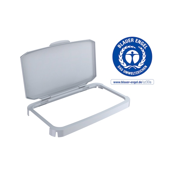 DURABLE Hinged lid for DURABIN (R) 60 liter bin, grey - Hinged lid for DURABIN (R) 60 l waste bin