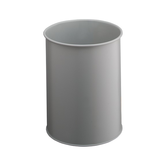 DURABLE Metal wastepaper bin, 15 l, grey - Metal wastepaper bin