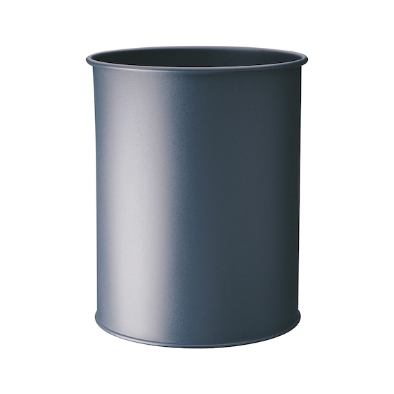 DURABLE Metal wastepaper bin, 15 l, anthracite - Metal wastepaper bin