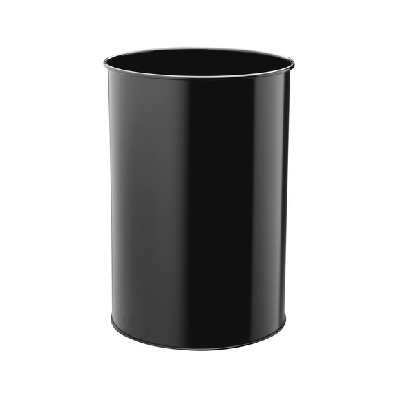 DURABLE Metal wastepaper bin, 30 l, black - Metal wastepaper bin