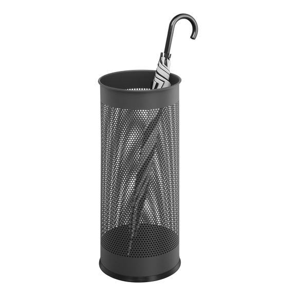 DURABLE Metal umbrella stand, 28 l, anthracite - Metal umbrella stand