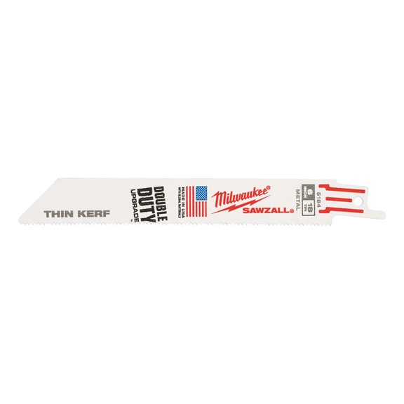 MILWAUKEE S&auml;bels&auml;gebl&auml;tter Metall THIN KERF 48475184 - S&auml;geblatt f&uuml;r S&auml;bels&auml;ge