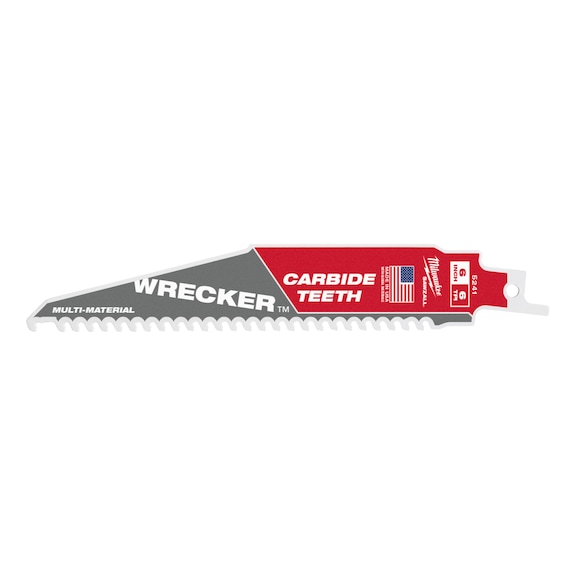 MILWAUKEE S&auml;bels&auml;gebl&auml;tter Multimaterial: Heavy-Duty WRECKER(TM) HM-best&uuml;ckte 48475241 - S&auml;geblatt f&uuml;r S&auml;bels&auml;ge