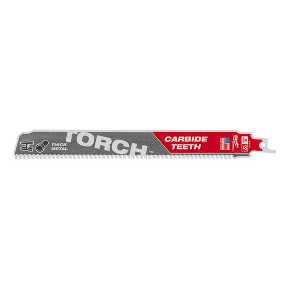 MILWAUKEE S&auml;bels&auml;gebl&auml;tter Metall Heavy-Duty TORCH(TM) mit HM-Best&uuml;ckung 48475252 - S&auml;geblatt f&uuml;r S&auml;bels&auml;ge