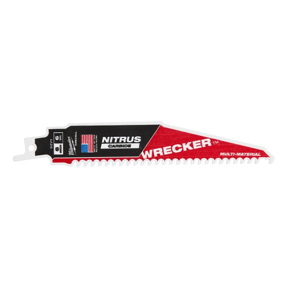 MILWAUKEE S&auml;bels&auml;gebl&auml;tter Multimaterial: WRECKER(TM) mit NITRUS CARBIDE(TM) 48475271 - S&auml;geblatt f&uuml;r S&auml;bels&auml;ge