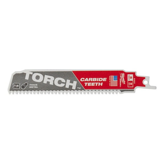 MILWAUKEE S&auml;bels&auml;gebl&auml;tter Metall Heavy-Duty TORCH(TM) mit HM-Best&uuml;ckung 48475501 - S&auml;geblatt f&uuml;r S&auml;bels&auml;ge