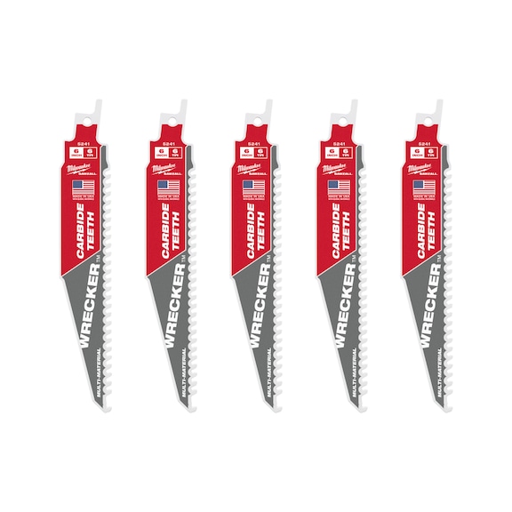 MILWAUKEE S&auml;bels&auml;gebl&auml;tter Multimaterial: Heavy-Duty WRECKER(TM) HM-best&uuml;ckte 48475541 - S&auml;geblatt f&uuml;r S&auml;bels&auml;ge