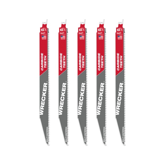 MILWAUKEE S&auml;bels&auml;gebl&auml;tter Multimaterial: Heavy-Duty WRECKER(TM) HM-best&uuml;ckte 48475543 - S&auml;geblatt f&uuml;r S&auml;bels&auml;ge