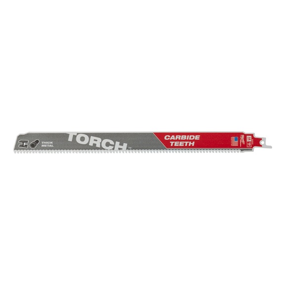 MILWAUKEE S&auml;bels&auml;gebl&auml;tter Metall Heavy-Duty TORCH(TM) mit HM-Best&uuml;ckung 48475553 - S&auml;geblatt f&uuml;r S&auml;bels&auml;ge
