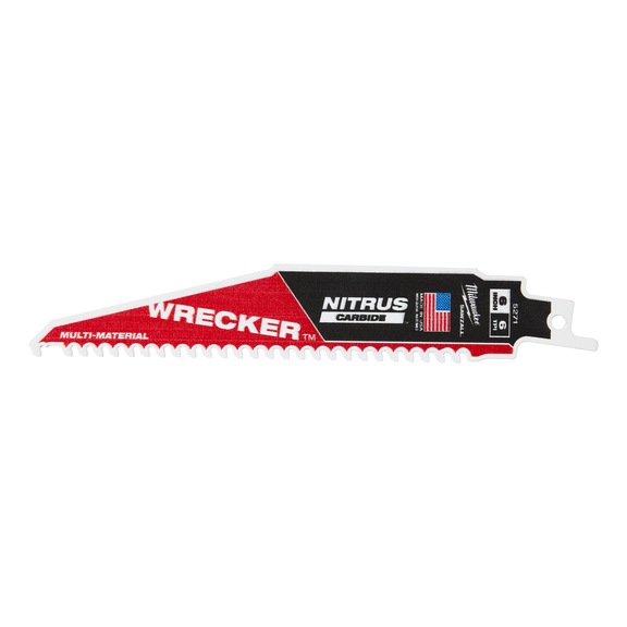 MILWAUKEE S&auml;bels&auml;gebl&auml;tter Multimaterial: WRECKER(TM) mit NITRUS CARBIDE(TM) 48475571 - S&auml;geblatt f&uuml;r S&auml;bels&auml;ge