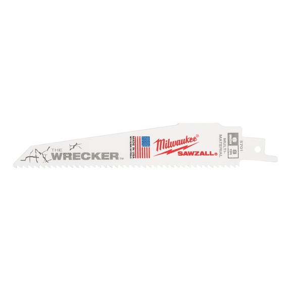 MILWAUKEE S&auml;bels&auml;gebl&auml;tter Multimaterial: Heavy-Duty WRECKER(TM) 48475701 - S&auml;geblatt f&uuml;r S&auml;bels&auml;ge