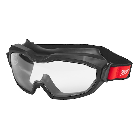 MILWAUKEE Vollsichtschutzbrille mit Hochprofil-Design bel&uuml;ftet klar 4932493435 - Elektrowerkzeugset