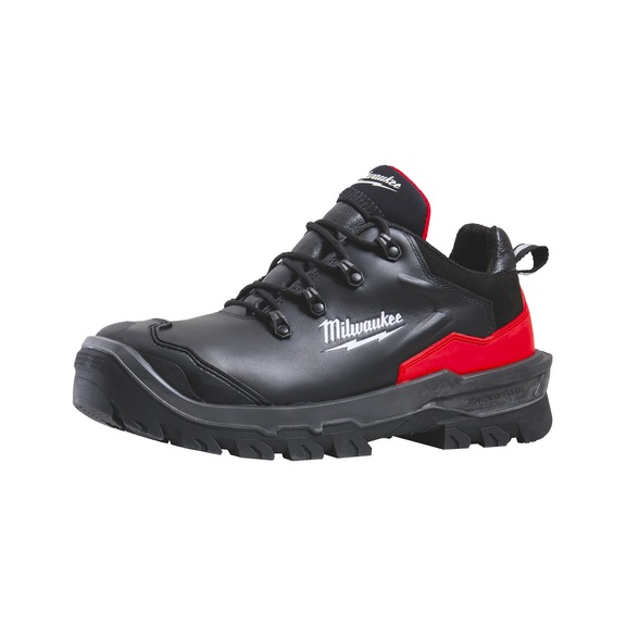 MILWAUKEE Sicherheitshalbschuh ARMOURTRED(TM) S3S weit Leder schwarz Gr&ouml;&szlig;e 44 4932493758 - Sicherheitshalbschuhe