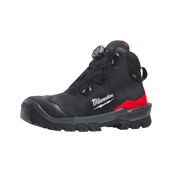 MILWAUKEE Sicherheitsstiefel weit Mikrofaser schwarz Gr&ouml;&szlig;e 47 4932493801 - Sicherheitsstiefel