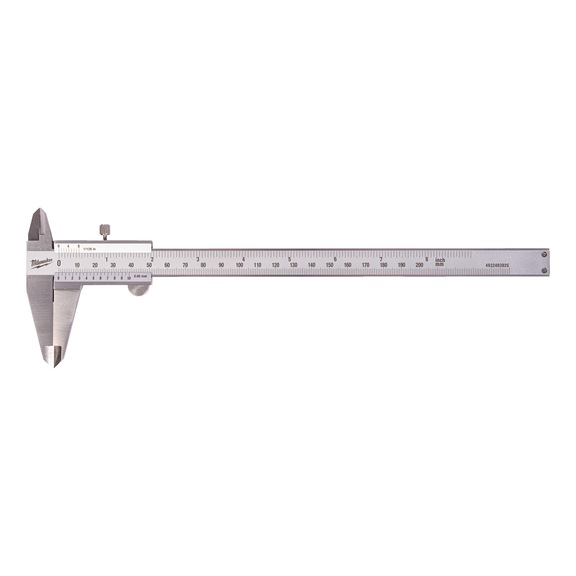 MILWAUKEE Taschenmessschieber, Messbereich 0-200 mm 4932493925 - Universalmessschieber