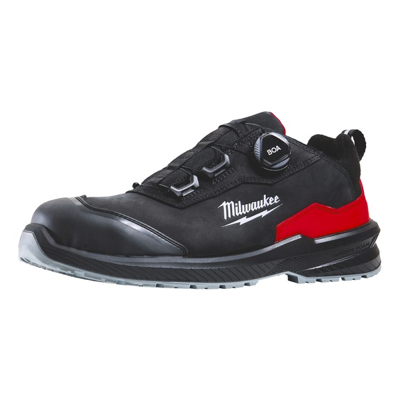 MILWAUKEE Sicherheitshalbschuh FLEXTRED(TM) S3S BOA Leder schwarz Gr&ouml;&szlig;e 45 4932498115 - Sicherheitshalbschuhe