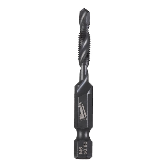 MILWAUKEE Kombi-Gewindebohrer 1/4 Zoll HSS-G M5 x 57 mm - 1 St&uuml;ck 4932498263 - Gewindebohrer, Gewindefurcher, Schneideisen