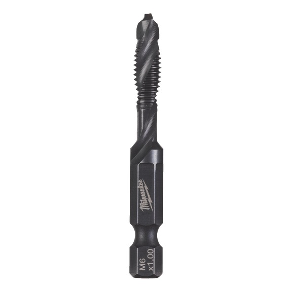 MILWAUKEE Combination tap 1/4 inch HSS-G M6 x 57 mm – 1 piece 4932498264 - Taps, thread cutters, die cutters