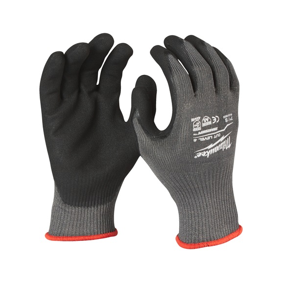 MILWAUKEE Schnittschutzhandschuhe Klasse E - 8/M - 1 Paar 4932498525 - F&uuml;nffingerhandschuhe