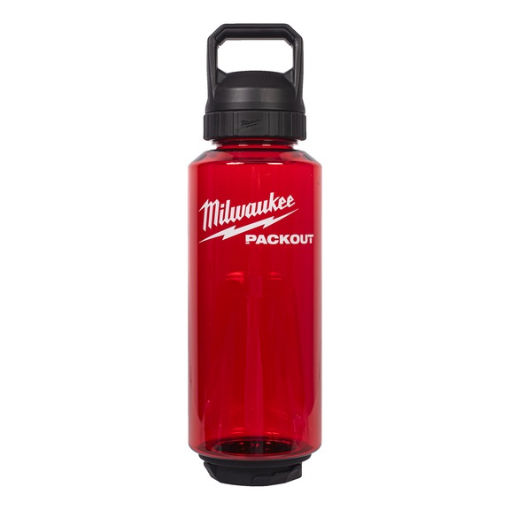 MILWAUKEE Kunststoffflasche PACKOUT(TM) 1420 ml mit Trinkdeckel, rot 4932498638 - Trennschleifer Stein (elektrisch)