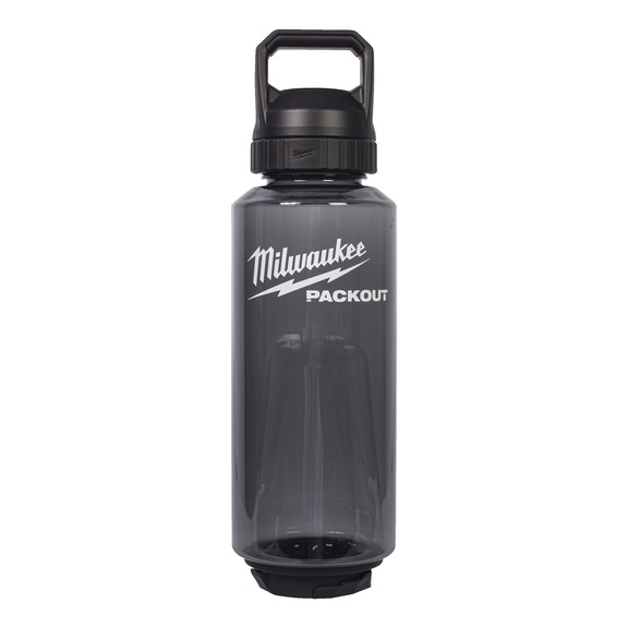MILWAUKEE Kunststoffflasche PACKOUT(TM) 1420 ml mit Trinkdeckel, schwarz 4932498641 - Trennschleifer Stein (elektrisch)