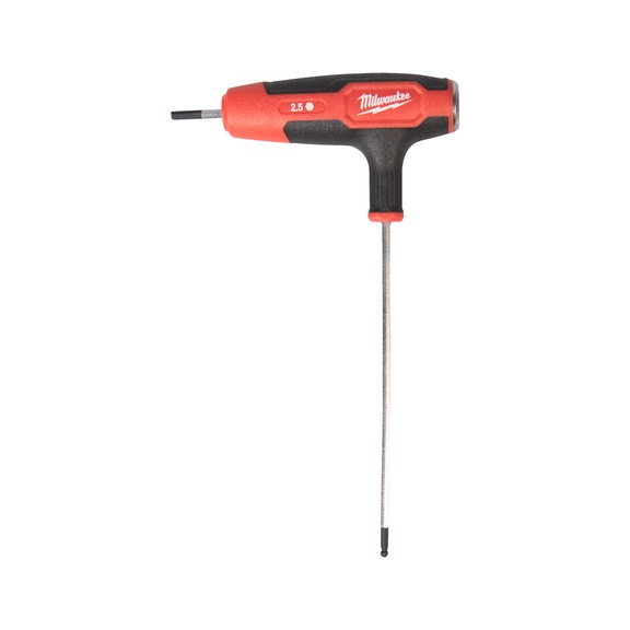 MILWAUKEE Innensechskant-T-Griff 2,5 mm mit Softgrip-Auflage 4932498679 - Schraubendreher, -einsatz (nicht spezifiziert)