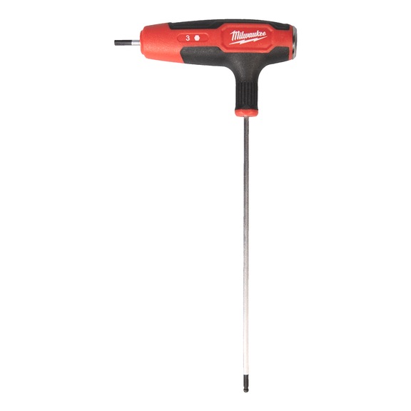 MILWAUKEE Innensechskant-T-Griff 3 mm mit Softgrip-Auflage 4932498680 - Schraubendreher, -einsatz (nicht spezifiziert)