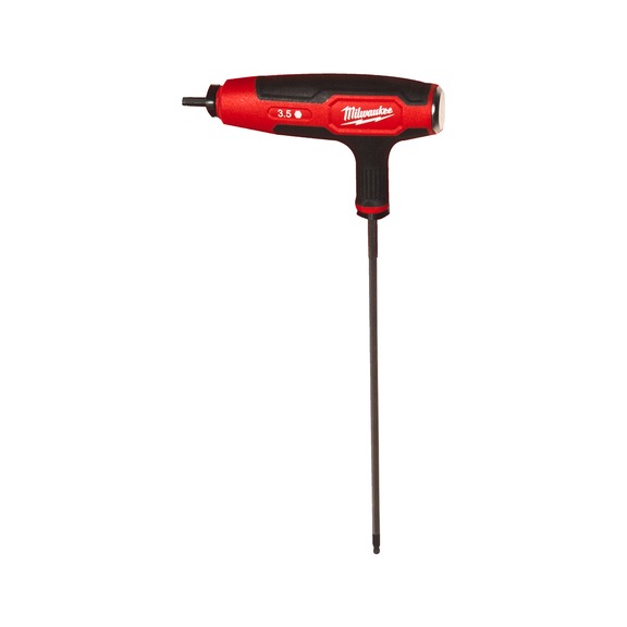 MILWAUKEE Innensechskant-T-Griff 3,5 mm mit Softgrip-Auflage 4932498681 - Schraubendreher, -einsatz (nicht spezifiziert)