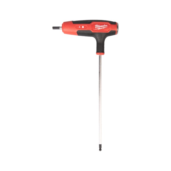 MILWAUKEE Innensechskant-T-Griff 4 mm mit Softgrip-Auflage 4932498682 - Schraubendreher, -einsatz (nicht spezifiziert)