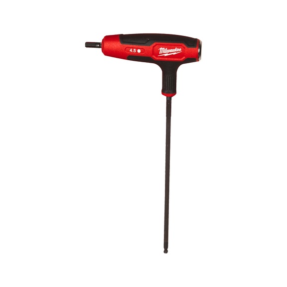 MILWAUKEE Innensechskant-T-Griff 4,5 mm mit Softgrip-Auflage 4932498683 - Schraubendreher, -einsatz (nicht spezifiziert)